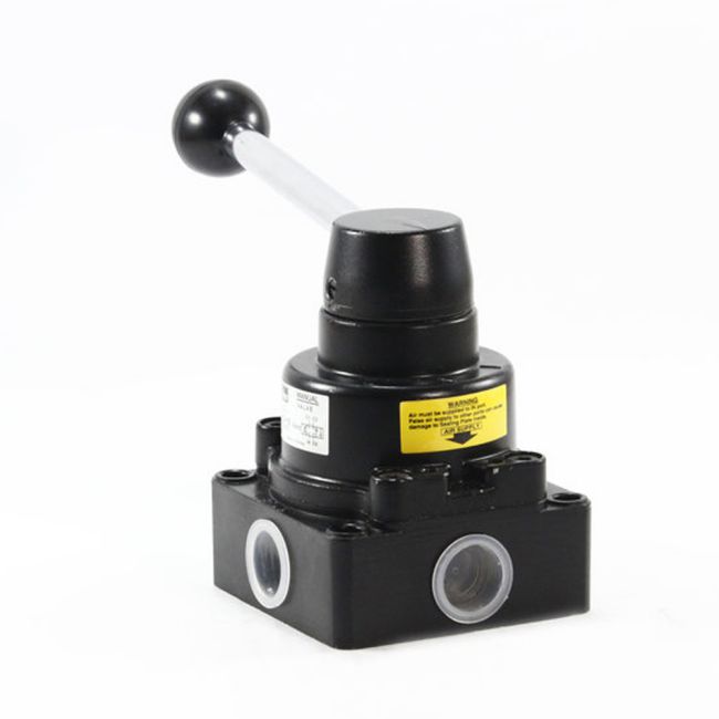 Van tác động tay Parker HV-4400-10 4 cổng và 3 vị trí, Ren 3/8″ ( 17mm )