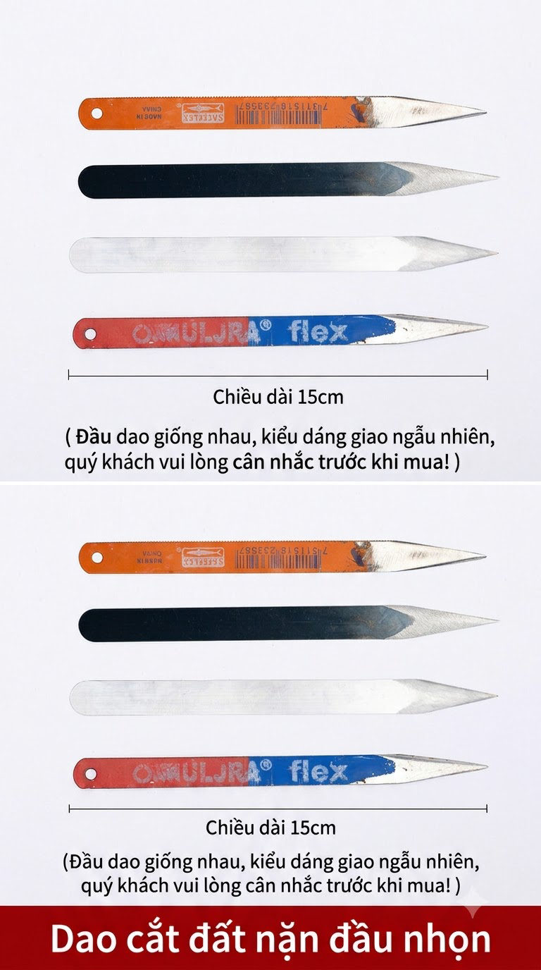 Dao Cắt Đất Sét Lưỡi Cưa Tiện Gốm 16cm