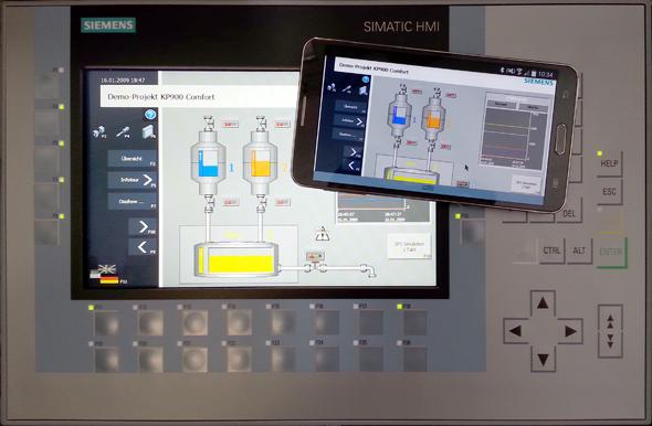 Giải pháp giám sát HMI Siemens từ xa qua Web Server và Smartphone.