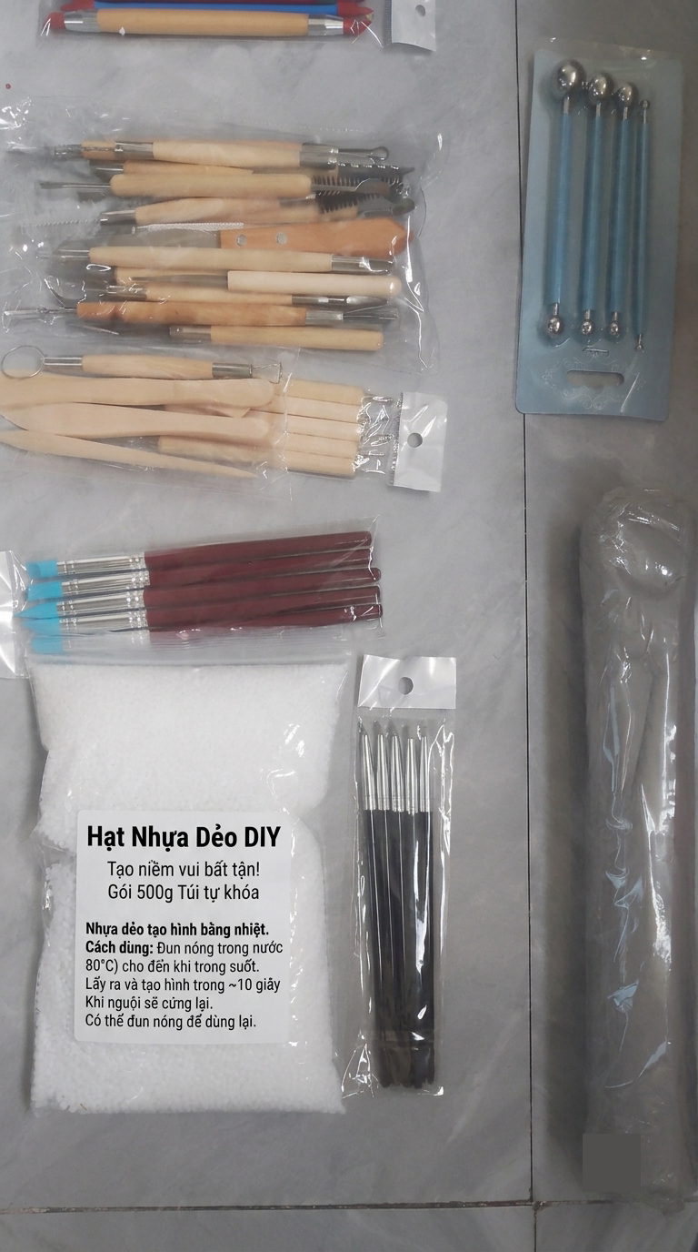 Combo 61 Món Dụng Cụ Làm Gốm Và Tạo Hình Đất Sét Chuyên Nghiệp