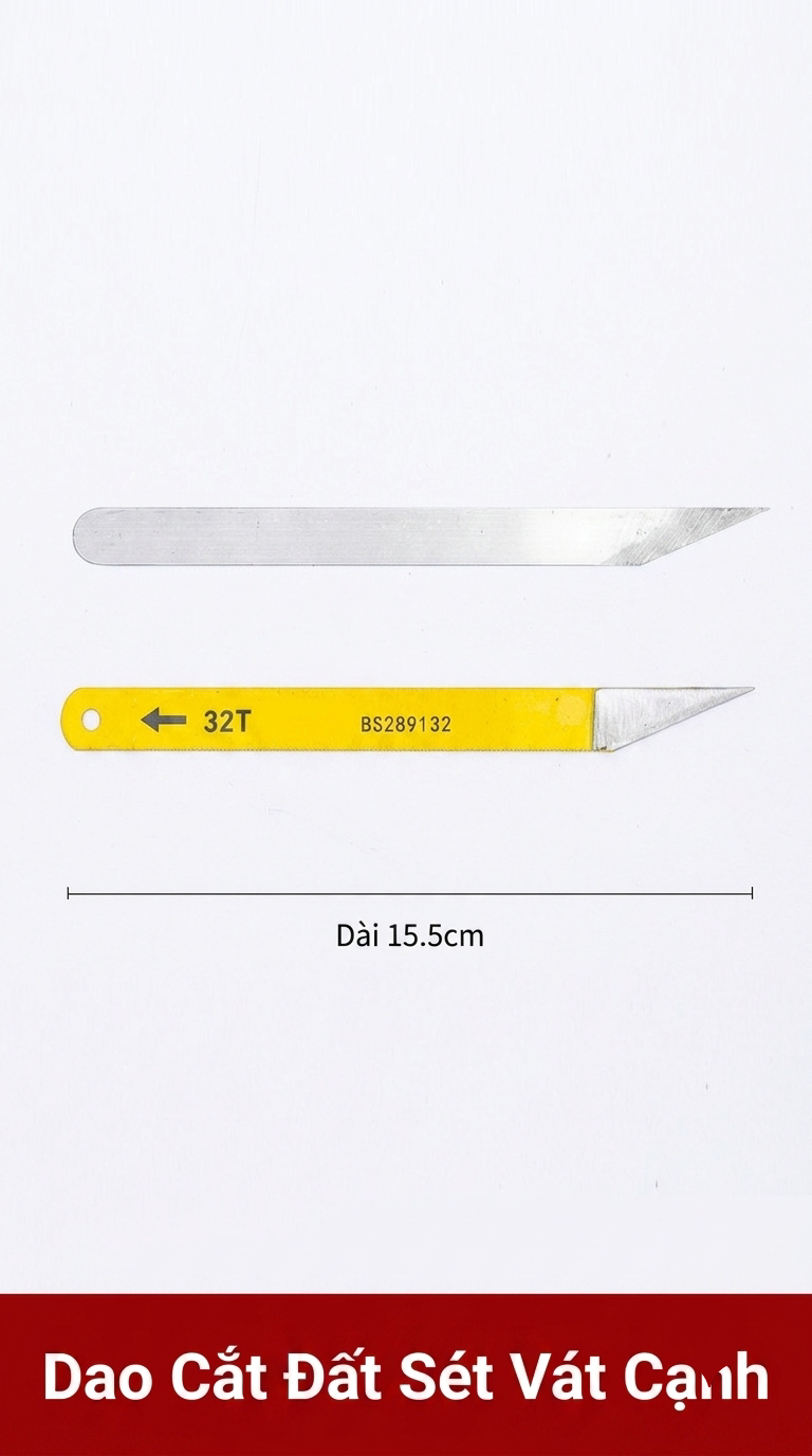 Dao Cắt Đất Sét Lưỡi Cưa Tiện Gốm 16cm
