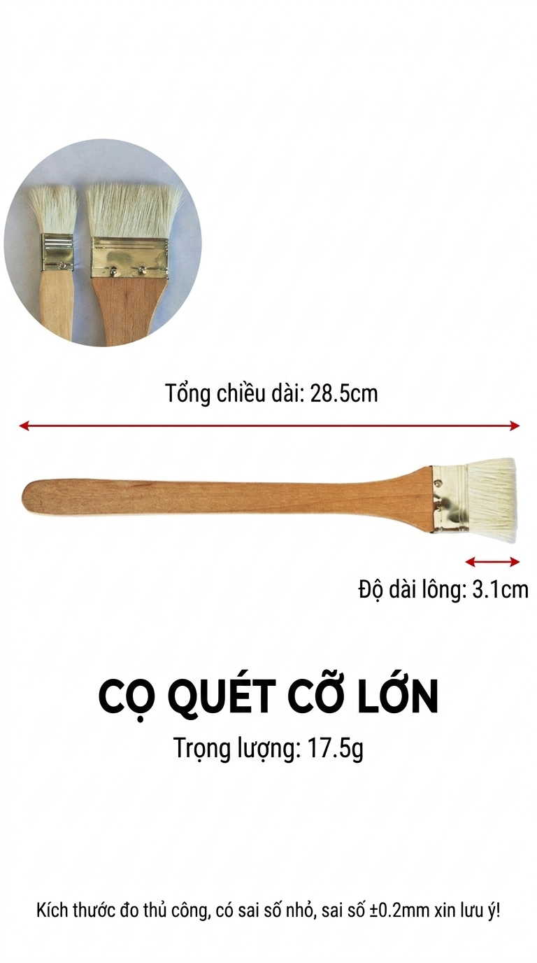 Cọ lớn tô mảng làm gốm
