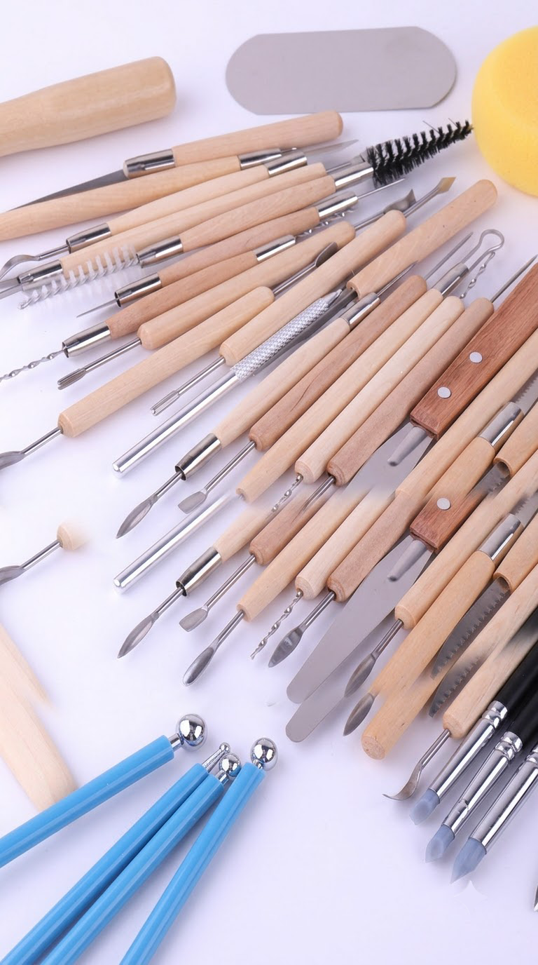 Combo 61 Món Dụng Cụ Làm Gốm Và Tạo Hình Đất Sét Chuyên Nghiệp